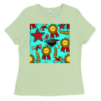 Matcha graduation seamless pattern Ladies Tee - BundleAndBundleShop