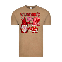 Vintage Coffee valentines day with gnomies Vintage Tee - NancyCooperArtShop