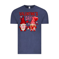 Valentines Day With Gnomies Vintage Tee | Teevron