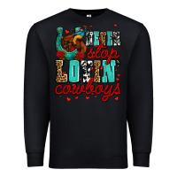 Black never stop lovin cowboys olivia Premium Sweatshirt - OliviaCreatesArt
