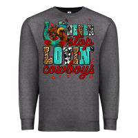 Charcoal Heather never stop lovin cowboys olivia Premium Sweatshirt - OliviaCreatesArt