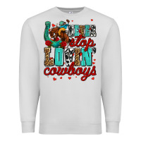Dove Grey never stop lovin cowboys olivia Premium Sweatshirt - OliviaCreatesArt