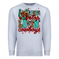 Heather Grey never stop lovin cowboys olivia Premium Sweatshirt - OliviaCreatesArt