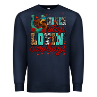Navy never stop lovin cowboys olivia Premium Sweatshirt - OliviaCreatesArt