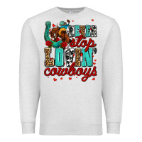 Oatmeal Heather never stop lovin cowboys olivia Premium Sweatshirt - OliviaCreatesArt