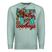 Seafoam never stop lovin cowboys olivia Premium Sweatshirt - OliviaCreatesArt