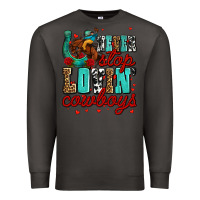 Smoke never stop lovin cowboys olivia Premium Sweatshirt - OliviaCreatesArt
