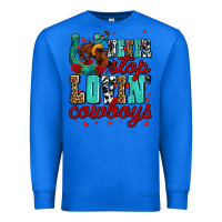 True Royal never stop lovin cowboys olivia Premium Sweatshirt - OliviaCreatesArt