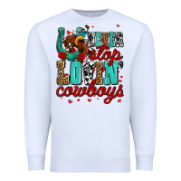 White never stop lovin cowboys olivia Premium Sweatshirt - OliviaCreatesArt