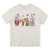 Cream easter coffee cups Heavy Core Tee - AdoDesignShop