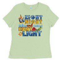 Matcha eight night and eight light for hanukkah Ladies Tee - AdoDesignShop