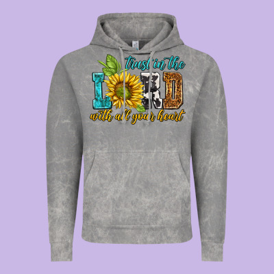 Trust In The Lord With All Your Heart Vintage Hoodie Designed By Nancycooperartshop