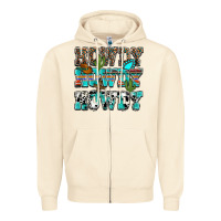Sandshell Western Howdy Howdy Howdy Zipper Hoodie - HowdyJamesFarm