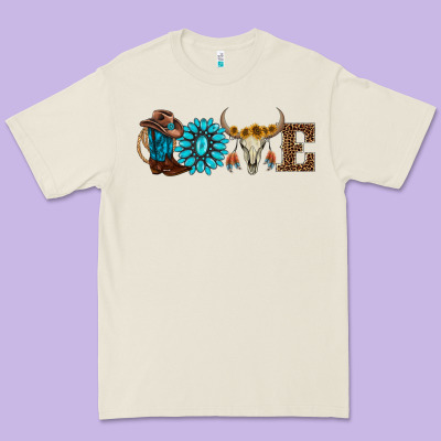Western Love Premium Tee Designed By Adodesignshop