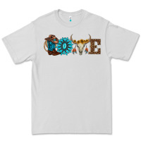 Dove Grey western love Premium Tee - AdoDesignShop