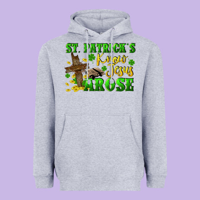 St. Patrick's Know Jesus Arose Heavyweight Hoodie Designed By Cowgirlartshop