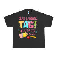 Pigment Black dear parents tag youre it teacher Urban Heavy Tee - JahusDesignShop