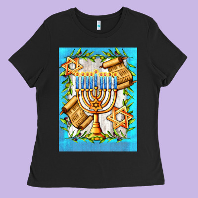 Candlestick With Parchment Ladies Tee Designed By Adodesignshop