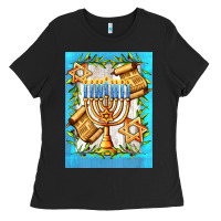 Black candlestick with parchment Ladies Tee - AdoDesignShop
