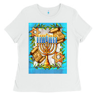 White candlestick with parchment Ladies Tee - AdoDesignShop