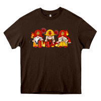 Chocolate Brown firefighter gnomes Heavy Core Tee - Artiststas