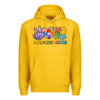 Lemon Peace love Autism Premium Hoodie - CowGirlArtShop