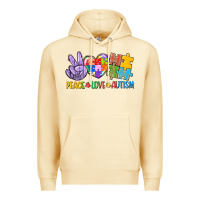 Pina Colada Peace love Autism Premium Hoodie - CowGirlArtShop