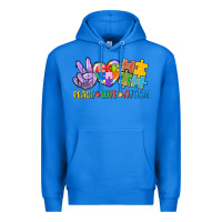 True Royal Peace love Autism Premium Hoodie - CowGirlArtShop