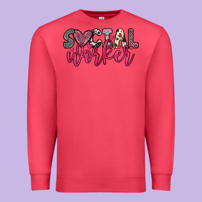 Social Worker Premium Sweatshirt Designed By Oliviacreatesart