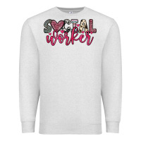 Oatmeal Heather social worker Premium Sweatshirt - OliviaCreatesArt