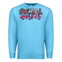 Ocean Blue social worker Premium Sweatshirt - OliviaCreatesArt