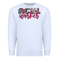 White social worker Premium Sweatshirt - OliviaCreatesArt