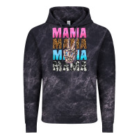 Cloud Black mama skeleton peace leopard pattern Vintage Hoodie - NancyCooperArtShop