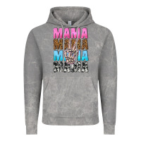 Cloud Rock mama skeleton peace leopard pattern Vintage Hoodie - NancyCooperArtShop