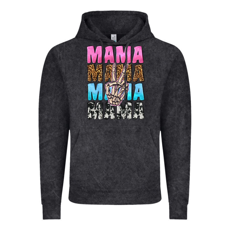 Mama Skeleton Peace Leopard Pattern Vintage Hoodie by NancyCooperArtShop | Teevron