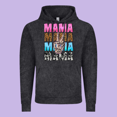 Mama Skeleton Peace Leopard Pattern Vintage Hoodie Designed By Nancycooperartshop