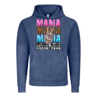 Vintage Denim mama skeleton peace leopard pattern Vintage Hoodie - NancyCooperArtShop