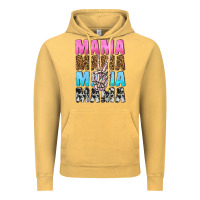 Vintage Mustard mama skeleton peace leopard pattern Vintage Hoodie - NancyCooperArtShop