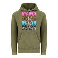 Vintage Olive mama skeleton peace leopard pattern Vintage Hoodie - NancyCooperArtShop