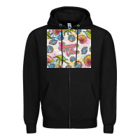 Black summer vibes with sea shells Zipper Hoodie - TumblerDesignByShophia
