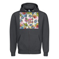 Smoke summer vibes with sea shells Zipper Hoodie - TumblerDesignByShophia