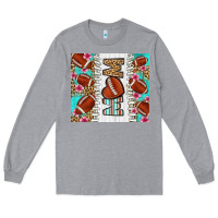 Heather Grey american football mom Long Sleeve Tee - LillyAllenDesigns