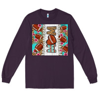 Plum american football mom Long Sleeve Tee - LillyAllenDesigns