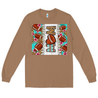 Toasted Coconut american football mom Long Sleeve Tee - LillyAllenDesigns