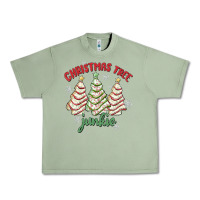 Oil Green christmas tree junkie Urban Heavy Tee - MaliasSmallBusiness