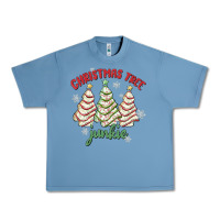 Pebble Blue christmas tree junkie Urban Heavy Tee - MaliasSmallBusiness