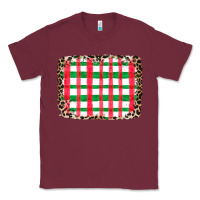 Burgundy Christmas Pattern Classic Tee - CowhideDigitalArt