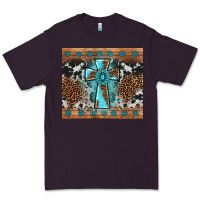 Plum gemstone leopard cross Premium Tee - AdoDesignShop