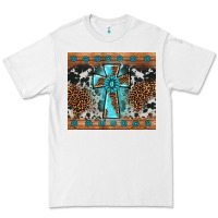 White gemstone leopard cross Premium Tee - AdoDesignShop