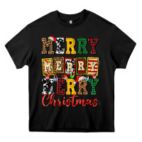 Black merry merry merry christmas ado Heavy Core Tee - AdoDesignShop